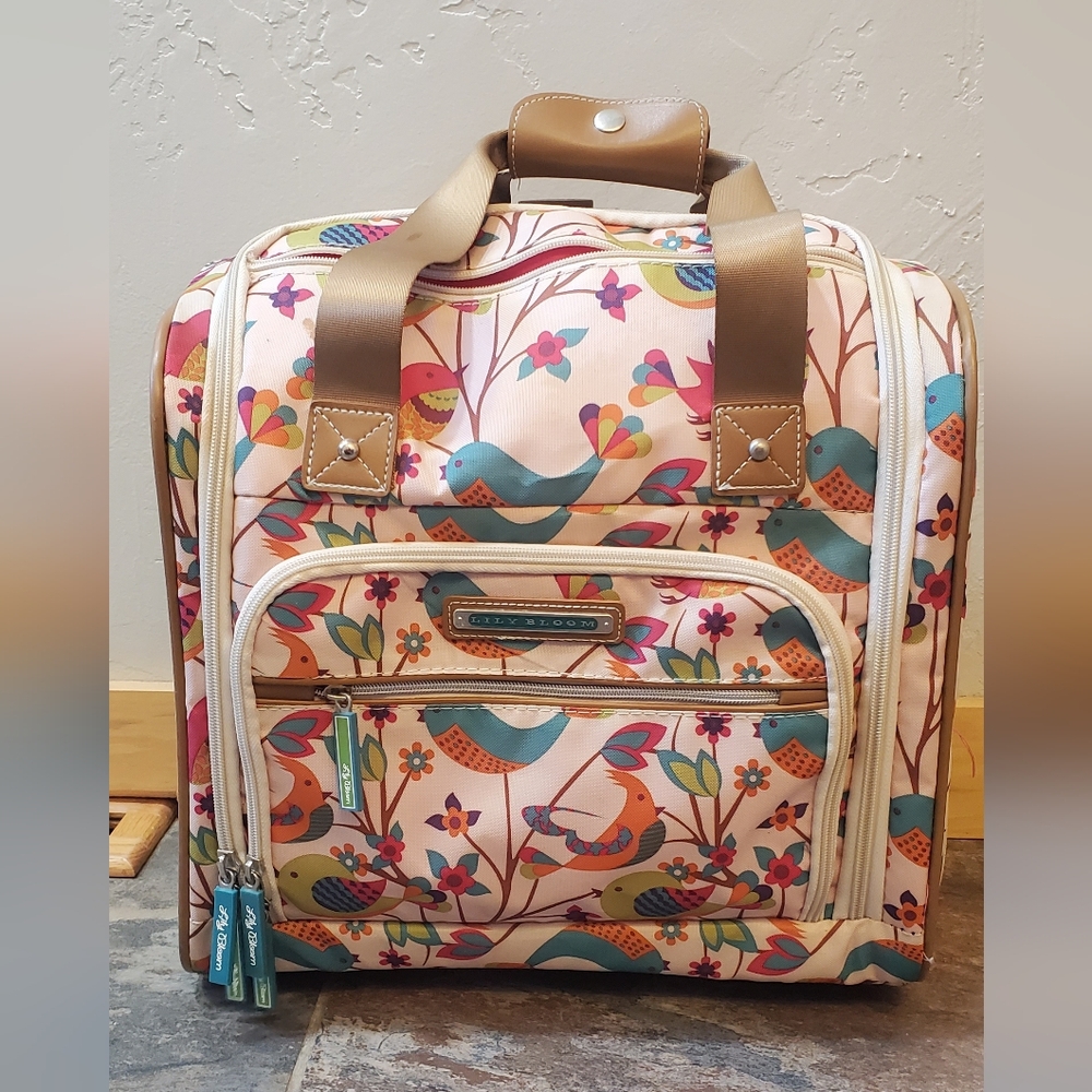 Lily Bloom Multicolor Bird Print Bag